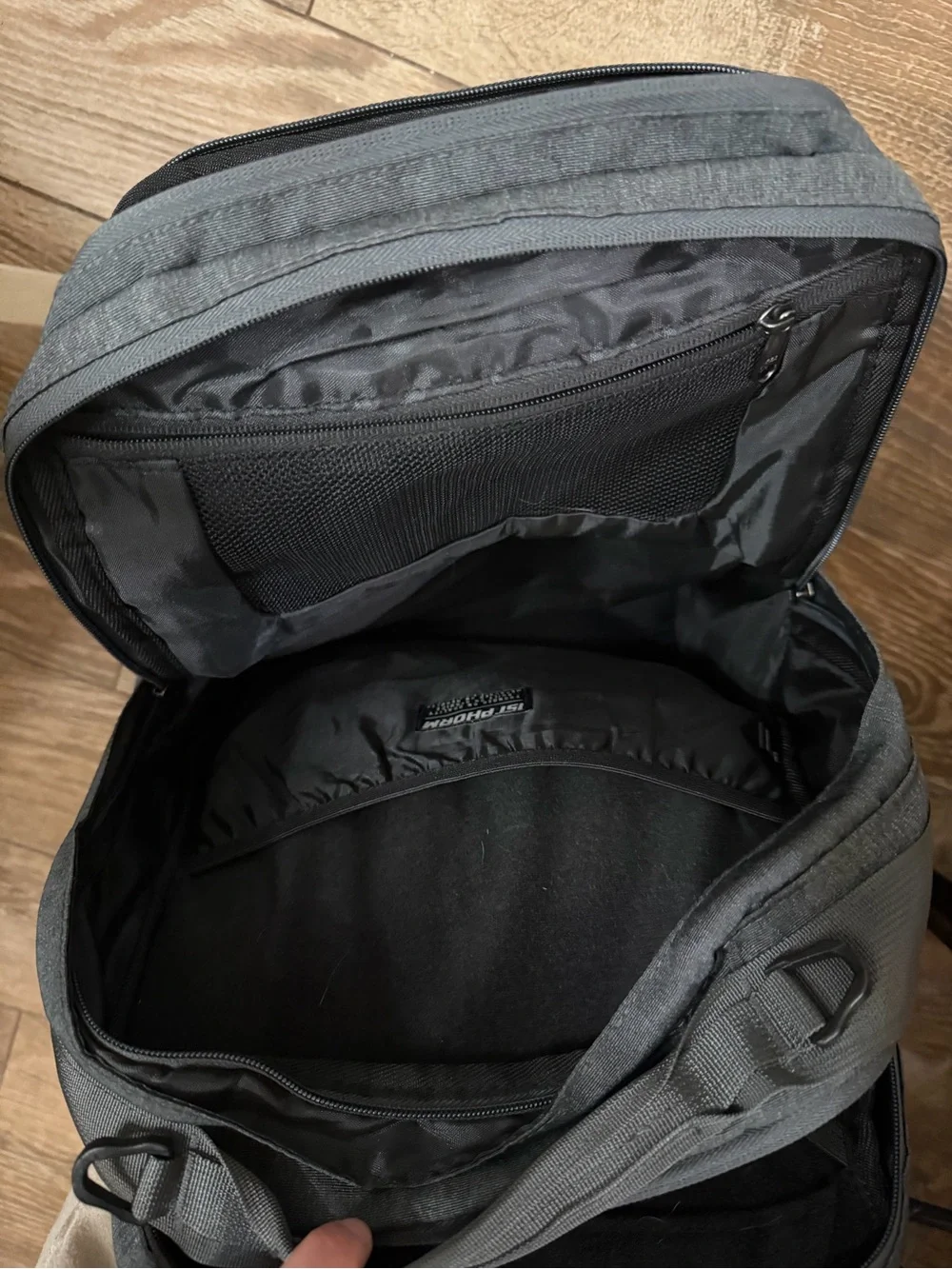 Women’s Dark Gray Tactical Roll-Top Backpack
